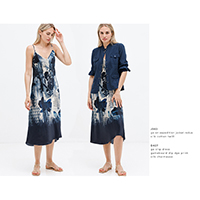Go Slip Dress | Gameboard Dip Dye Print